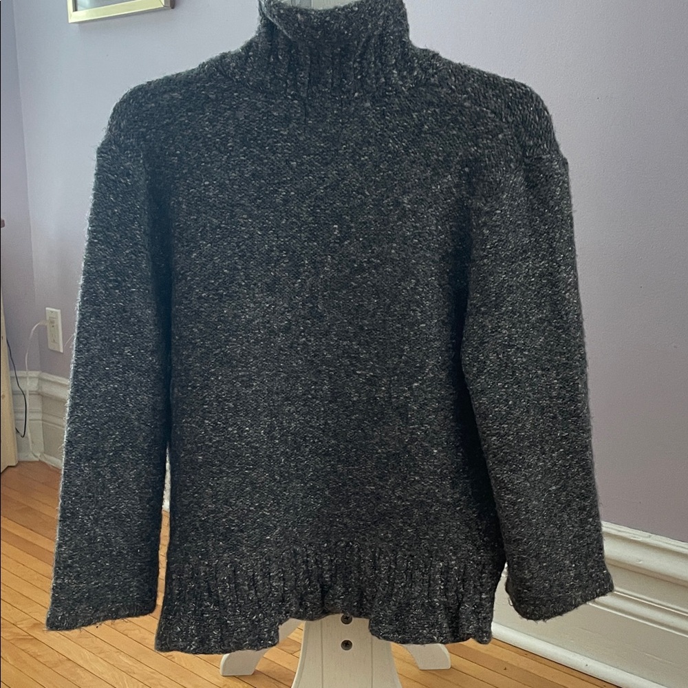 Ruby Rd. Charcoal Ruffled Cardigan - image 3